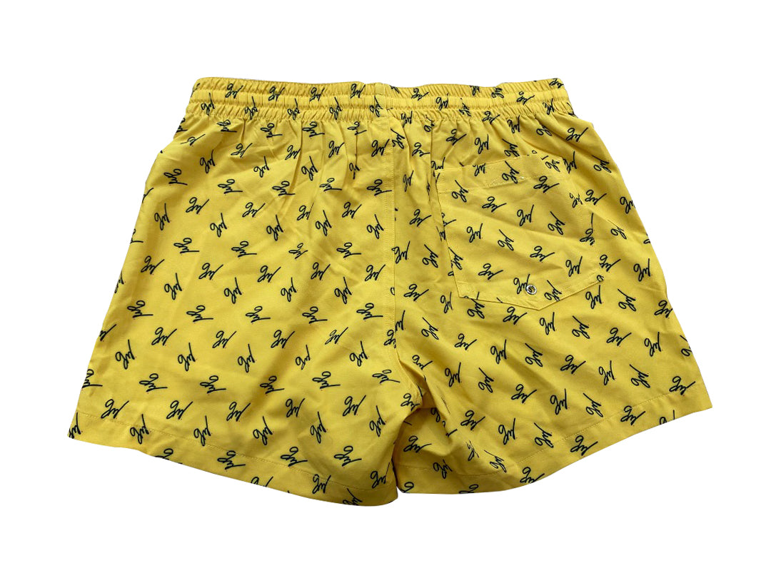 Gavin Magnus Line Gold Yellow Pattern Shorts Merch