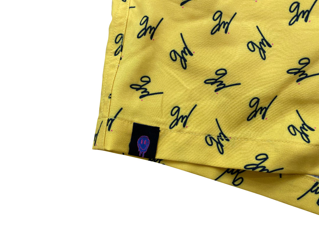 Gavin Magnus Line Gold Yellow Pattern Shorts Merch