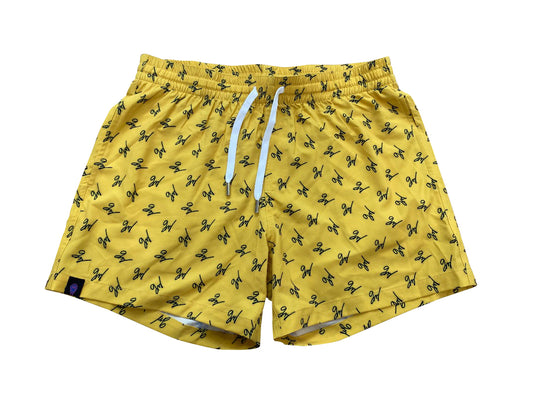 Gavin Magnus Line Gold Yellow Pattern Shorts Merch